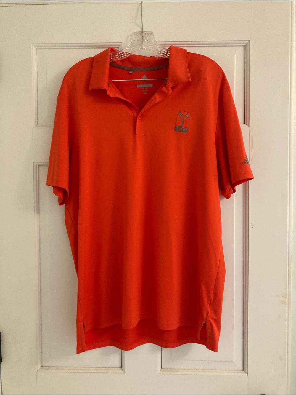adidas Men's Bright Orange Golf Polo
